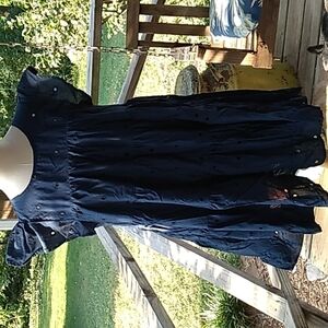 Simply Southern navy blue girls summer dress 👗 youth large nwt